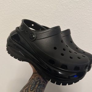 Woman’s black Mega Crush Crocs